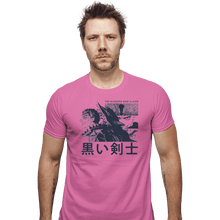 Load image into Gallery viewer, Shirts Fitted Shirts, Mens / Small / Azalea The Black Swordsman
