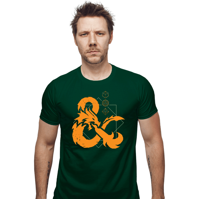Daily_Deal_Shirts Fitted Shirts, Mens / Small / Irish Green Basements & Dragons