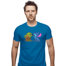 Load image into Gallery viewer, Shirts Fitted Shirts, Mens / Small / Sapphire Kawaii Babies
