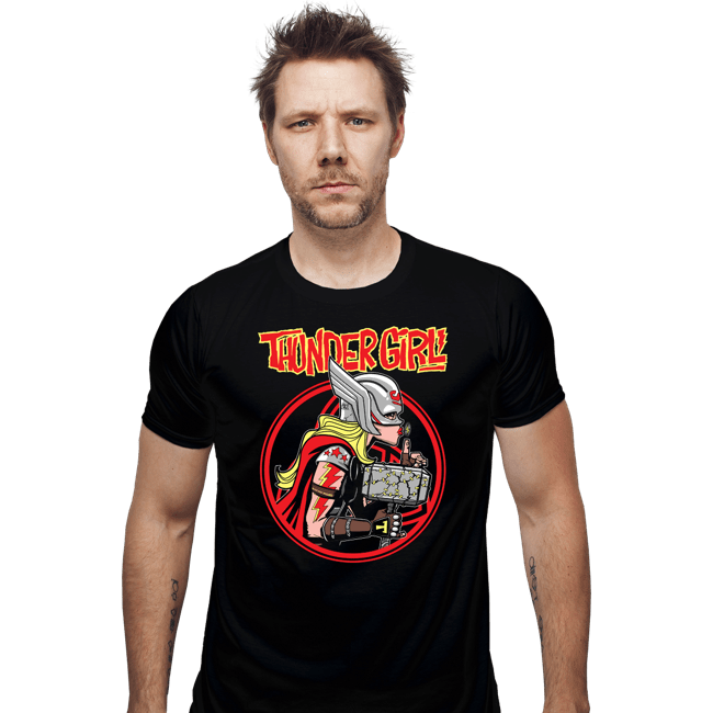 Secret_Shirts Fitted Shirts, Mens / Small / Black Thundergirl