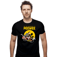 Load image into Gallery viewer, Daily_Deal_Shirts Fitted Shirts, Mens / Small / Black The Big Adventures of Pee Wee
