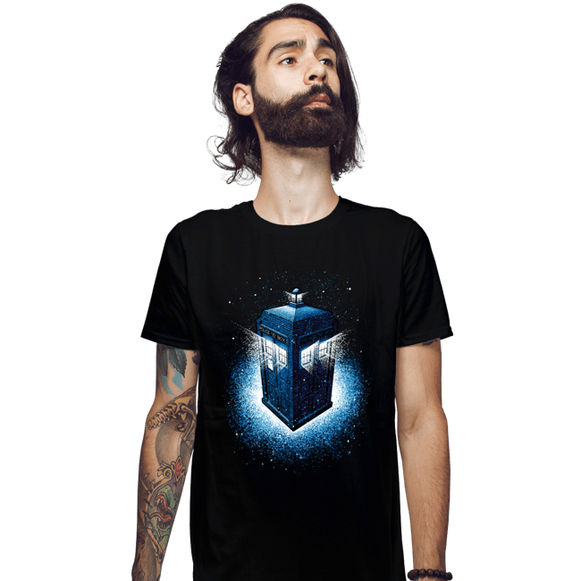 Daily_Deal_Shirts Fitted Shirts, Mens / Small / Black Time And Relative Dimension In Space