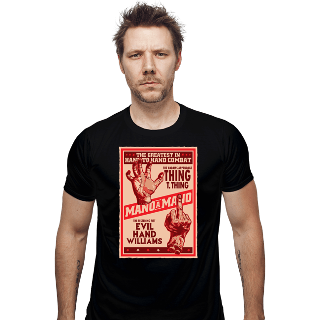 Daily_Deal_Shirts Fitted Shirts, Mens / Small / Black Hand To Hand Combat