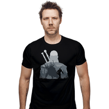 Load image into Gallery viewer, Shirts Fitted Shirts, Mens / Small / Black The Witcher - Hunter
