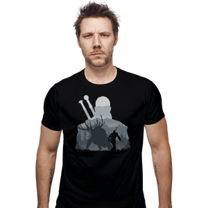 Shirts Fitted Shirts, Mens / Small / Black The Witcher - Hunter