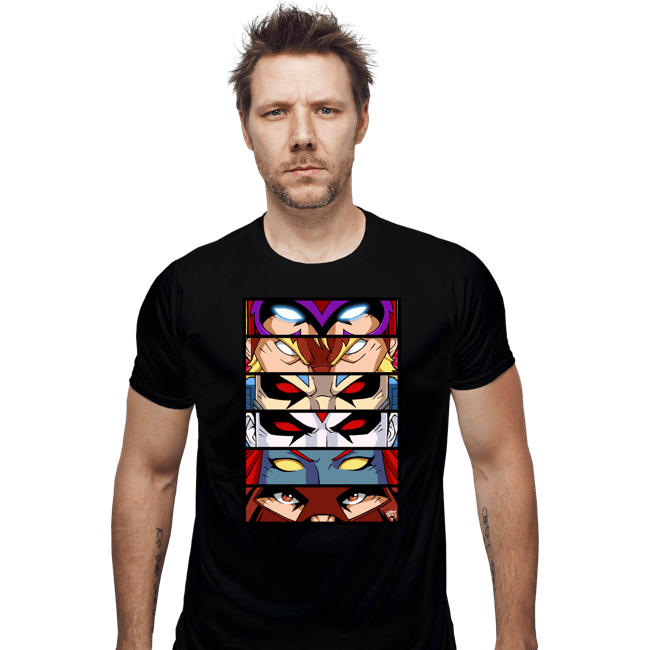 Shirts Fitted Shirts, Mens / Small / Black Evil Mutant Eyes