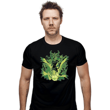 Load image into Gallery viewer, Shirts Fitted Shirts, Mens / Small / Black Alien Hero
