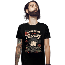 Load image into Gallery viewer, Daily_Deal_Shirts Fitted Shirts, Mens / Small / Black Gardening Is My Therapy
