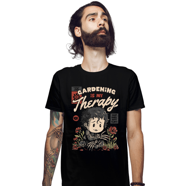 Daily_Deal_Shirts Fitted Shirts, Mens / Small / Black Gardening Is My Therapy