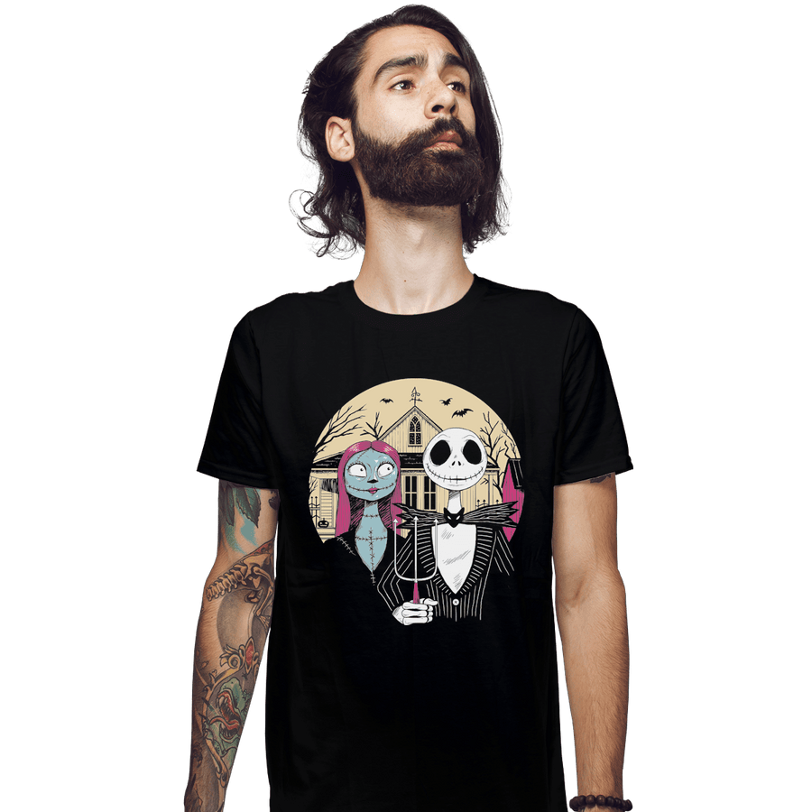 Shirts Fitted Shirts, Mens / Small / Black Nightmare Gothic