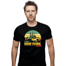 Load image into Gallery viewer, Daily_Deal_Shirts Fitted Shirts, Mens / Small / Black Visit New York
