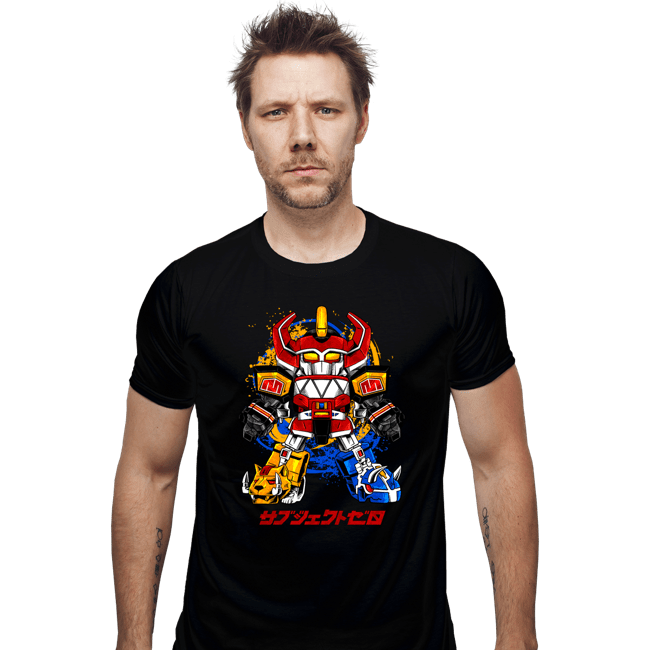 Daily_Deal_Shirts Fitted Shirts, Mens / Small / Black Chibi Megazord