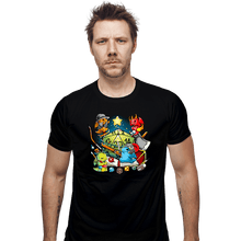 Load image into Gallery viewer, Daily_Deal_Shirts Fitted Shirts, Mens / Small / Black Christmas RPG
