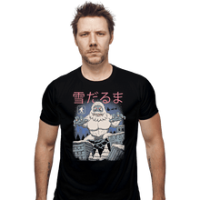 Load image into Gallery viewer, Shirts Fitted Shirts, Mens / Small / Black Kaiju Snowman
