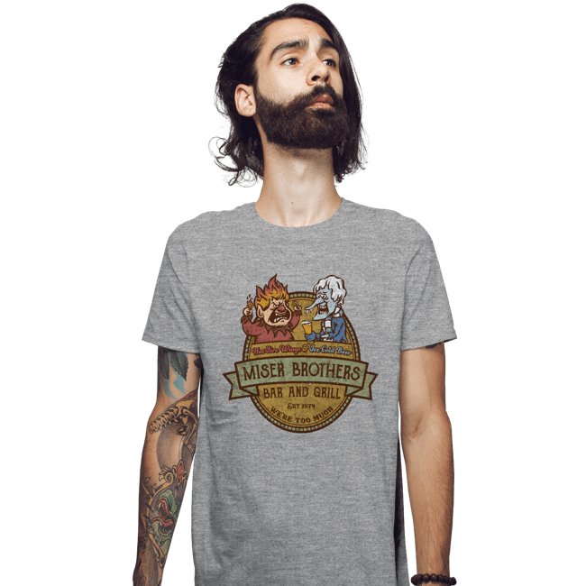 Daily_Deal_Shirts Fitted Shirts, Mens / Small / Sports Grey Miser Bros Bar