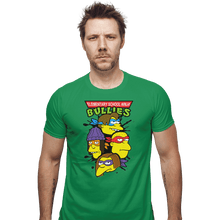 Load image into Gallery viewer, Shirts Fitted Shirts, Mens / Small / Irish Green Ninja Bullies
