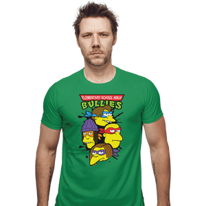 Shirts Fitted Shirts, Mens / Small / Irish Green Ninja Bullies