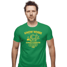 Load image into Gallery viewer, Shirts Fitted Shirts, Mens / Small / Irish Green Know Where Camp
