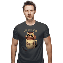 Load image into Gallery viewer, Shirts Fitted Shirts, Mens / Small / Charcoal Night Owl
