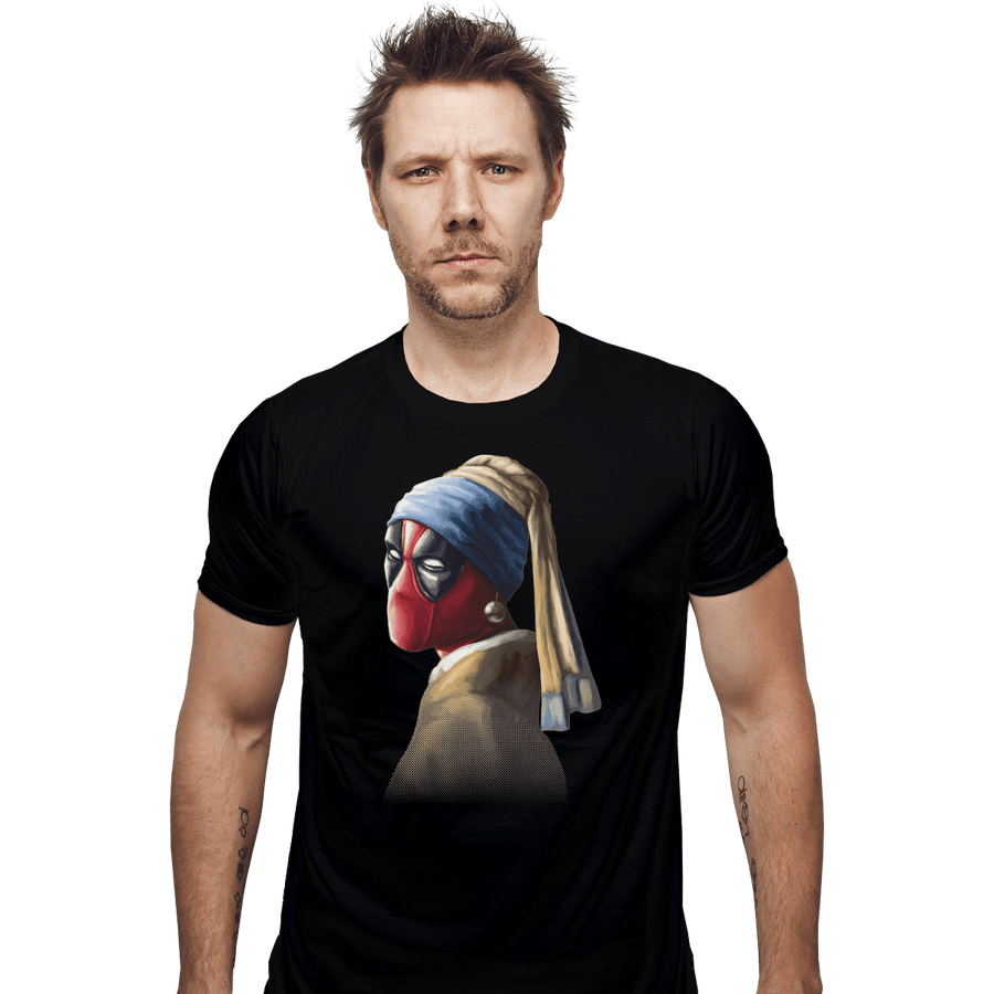 Shirts Fitted Shirts, Mens / Small / Black Hero With A Pearl Earring