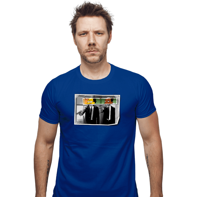 Daily_Deal_Shirts Fitted Shirts, Mens / Small / Royal Blue Nuclear Fiction