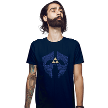 Load image into Gallery viewer, Shirts Fitted Shirts, Mens / Small / Navy Triforce Labyrinth
