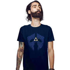 Shirts Fitted Shirts, Mens / Small / Navy Triforce Labyrinth