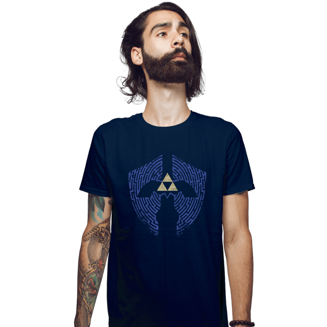 Shirts Fitted Shirts, Mens / Small / Navy Triforce Labyrinth