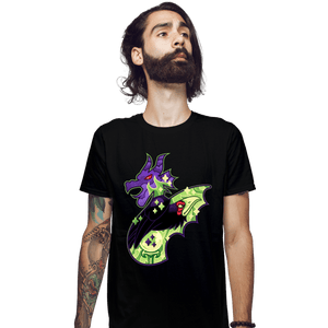 Shirts Fitted Shirts, Mens / Small / Black Magical Silhouettes - Maleficent