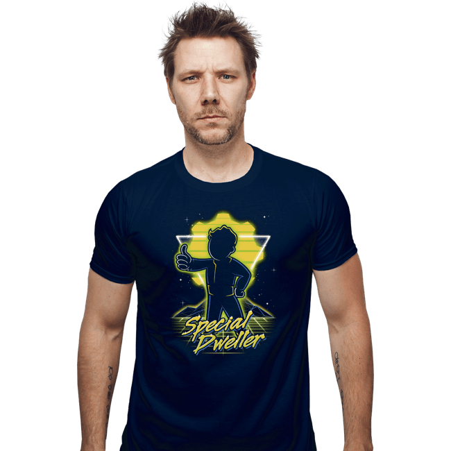Shirts Fitted Shirts, Mens / Small / Navy Retro Special Dweller