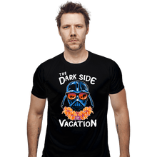 Load image into Gallery viewer, Daily_Deal_Shirts Fitted Shirts, Mens / Small / Black The Dark Side Of Vacation
