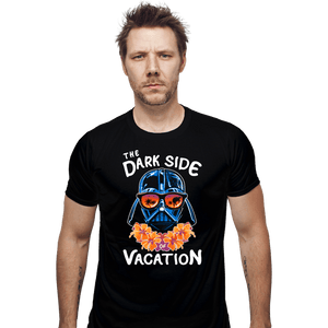 Daily_Deal_Shirts Fitted Shirts, Mens / Small / Black The Dark Side Of Vacation