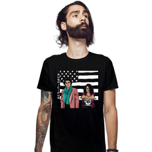 Load image into Gallery viewer, Secret_Shirts Fitted Shirts, Mens / Small / Black Don&#39;t Be Suspicious
