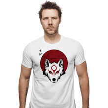 Load image into Gallery viewer, Shirts Fitted Shirts, Mens / Small / White Red Sun God
