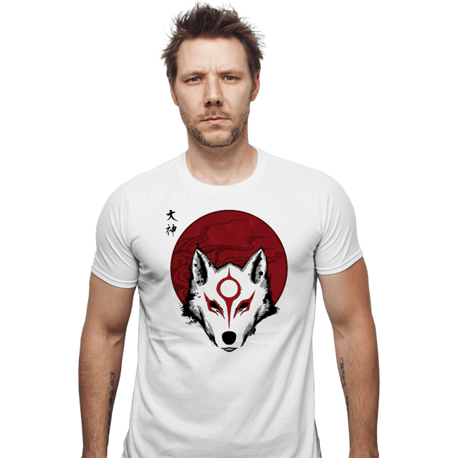 Shirts Fitted Shirts, Mens / Small / White Red Sun God