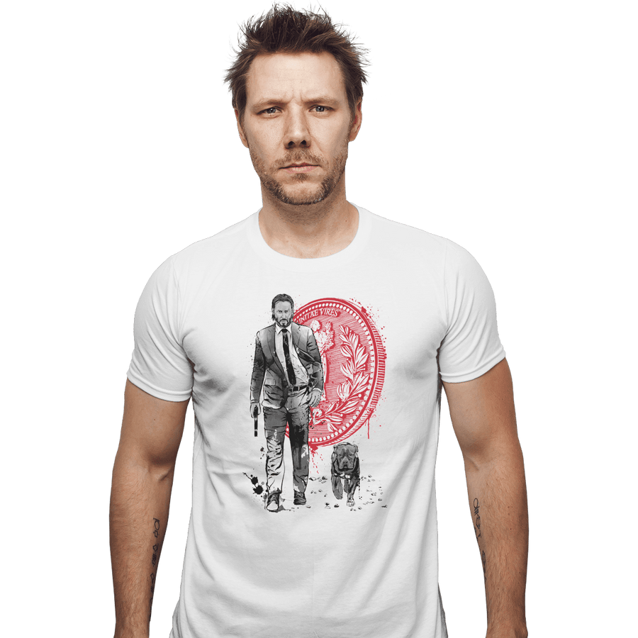 Shirts Fitted Shirts, Mens / Small / White Lone Hitman And Cub