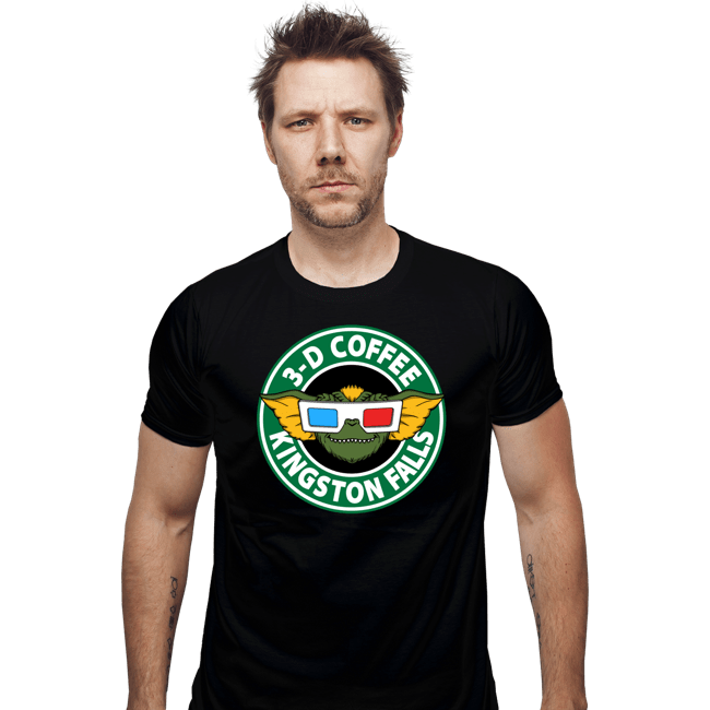 Daily_Deal_Shirts Fitted Shirts, Mens / Small / Black Kingston Falls Coffee