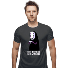 Load image into Gallery viewer, Daily_Deal_Shirts Fitted Shirts, Mens / Small / Charcoal No Face No Coffee
