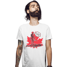 Load image into Gallery viewer, Shirts Fitted Shirts, Mens / Small / White Canada&#39;s Ass
