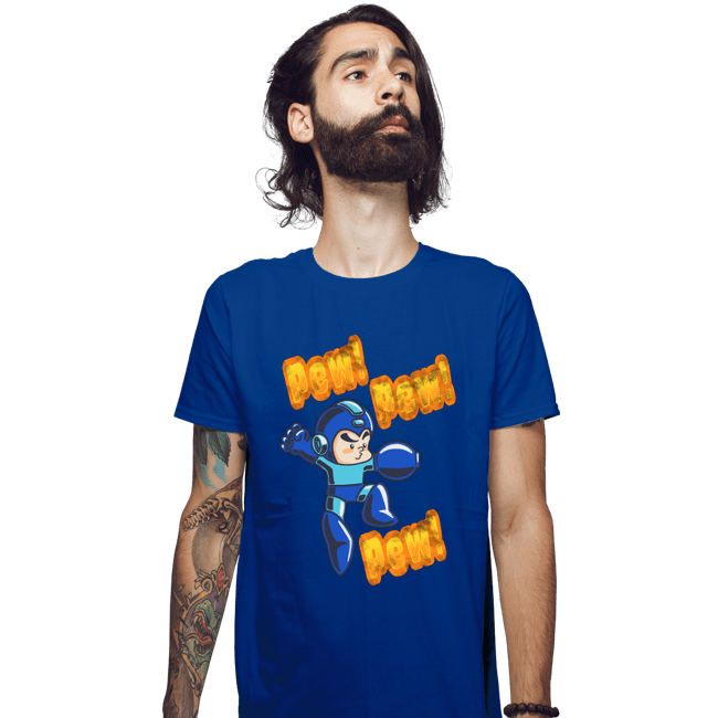 Shirts Fitted Shirts, Mens / Small / Royal Blue Pew Pew Pew