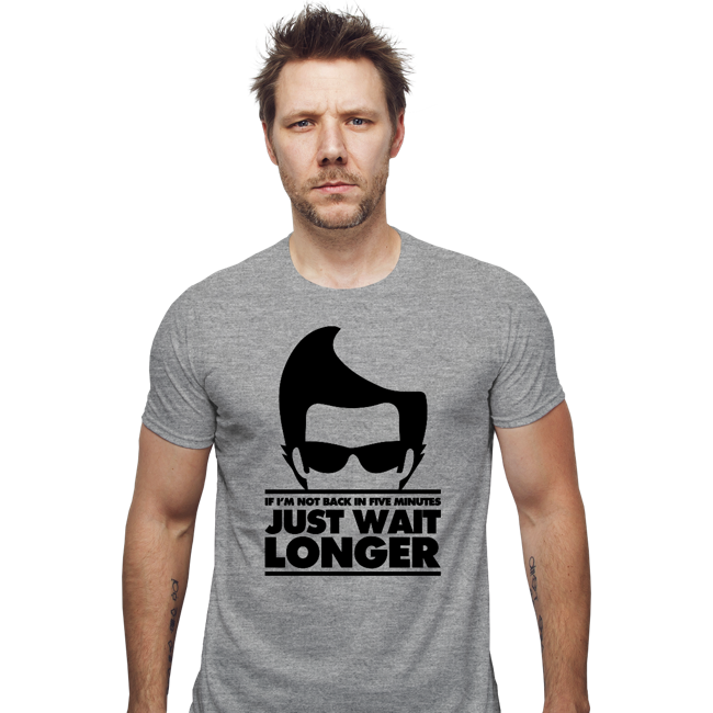 Secret_Shirts Fitted Shirts, Mens / Small / Sports Grey Just Wait Longer