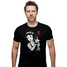 Load image into Gallery viewer, Daily_Deal_Shirts Fitted Shirts, Mens / Small / Black Rock And Snow

