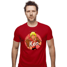 Load image into Gallery viewer, Daily_Deal_Shirts Fitted Shirts, Mens / Small / Red Ken Doll
