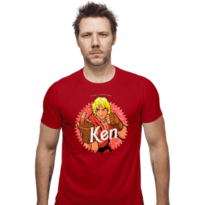 Daily_Deal_Shirts Fitted Shirts, Mens / Small / Red Ken Doll