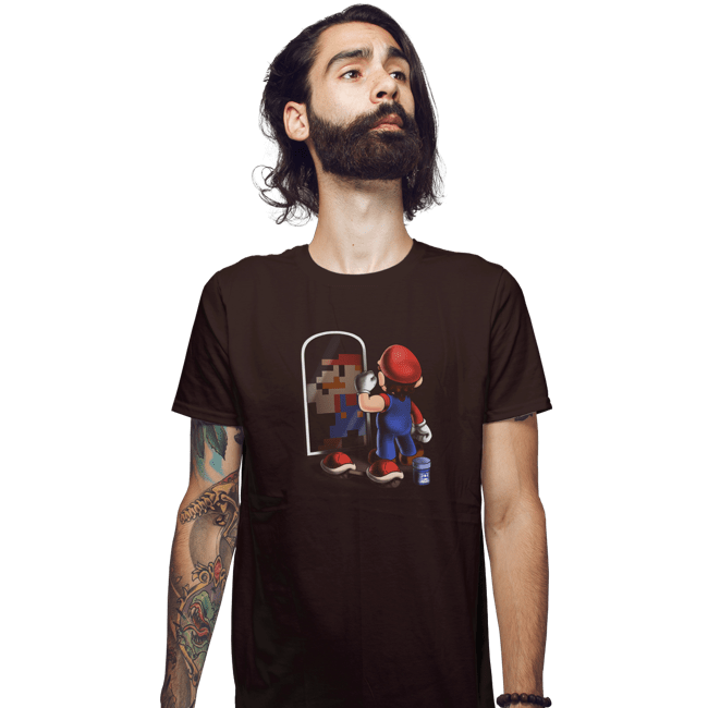 Shirts Fitted Shirts, Mens / Small / Dark Chocolate Get In Shape