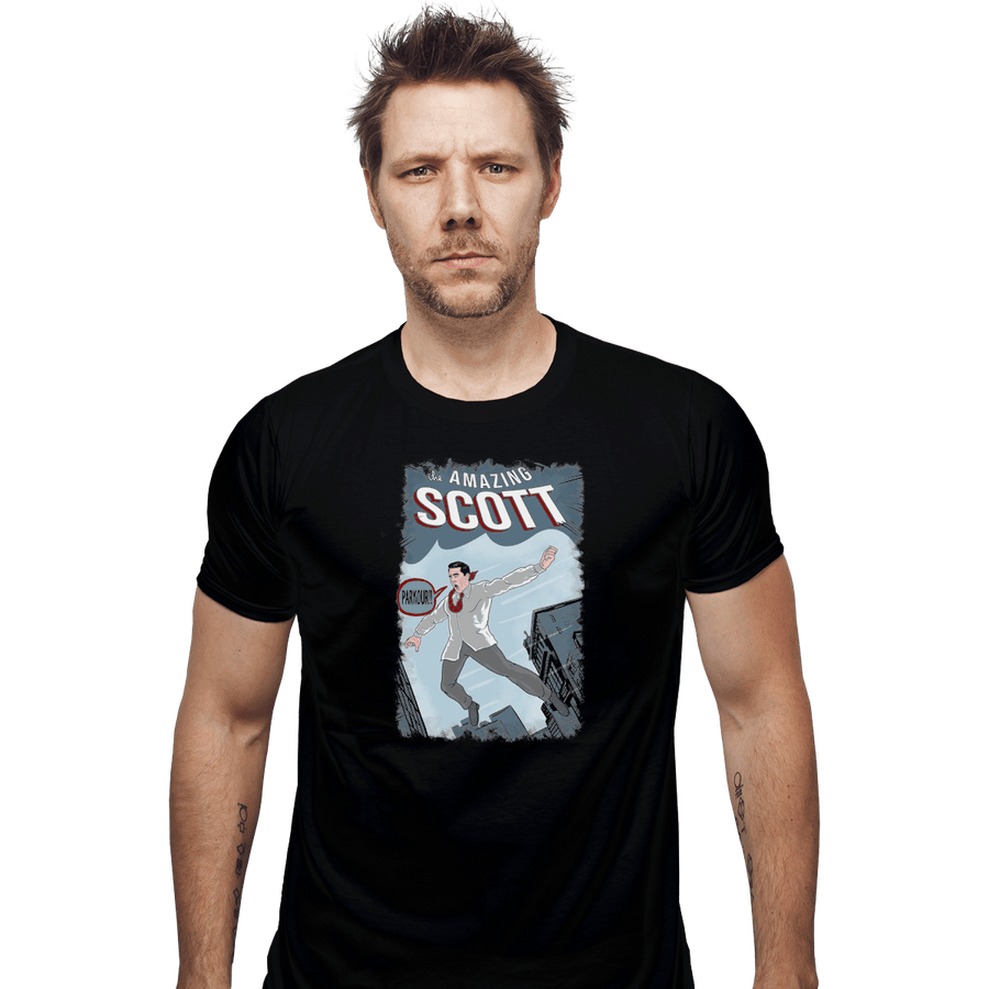 Shirts Fitted Shirts, Mens / Small / Black The Amazing Scott