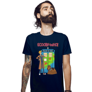 Secret_Shirts Fitted Shirts, Mens / Small / Navy Scoobywho