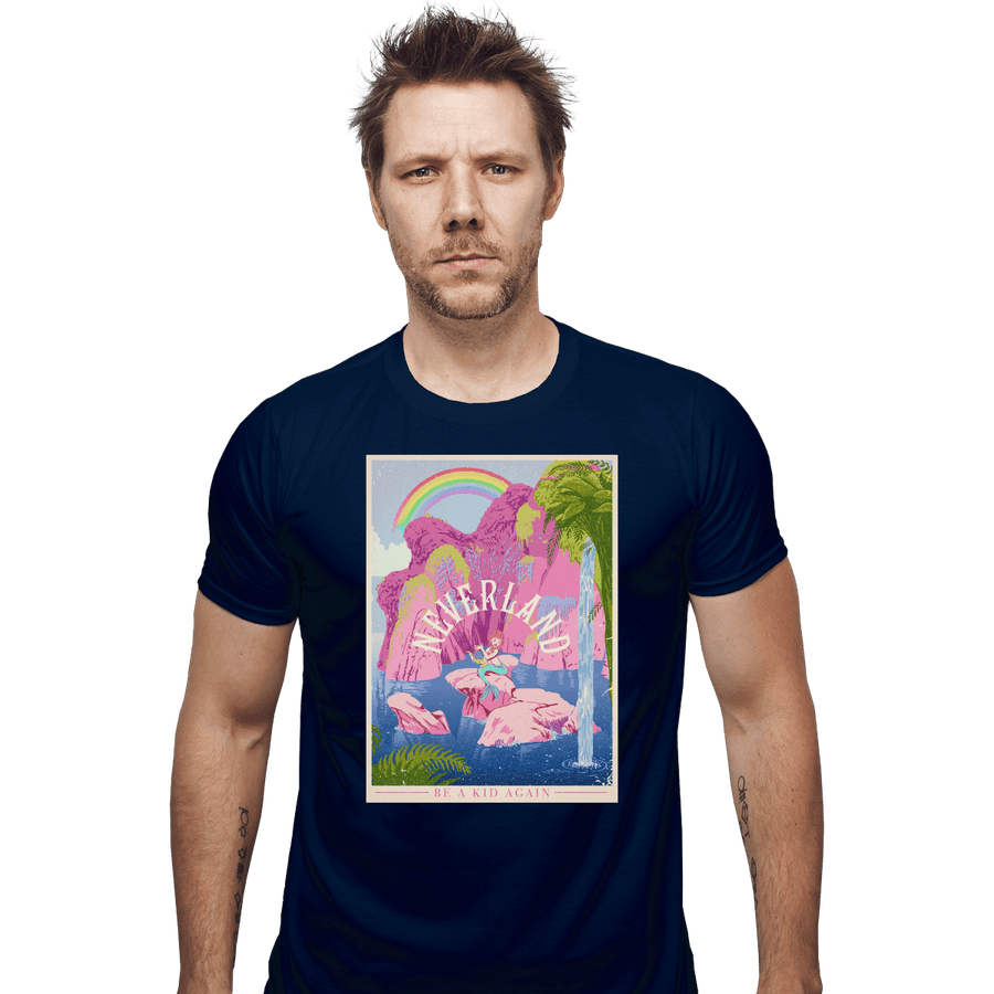 Shirts Fitted Shirts, Mens / Small / Navy Visit Neverland