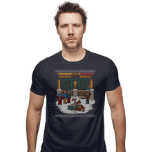 Load image into Gallery viewer, Daily_Deal_Shirts Fitted Shirts, Mens / Small / Dark Heather The Christmas Fight
