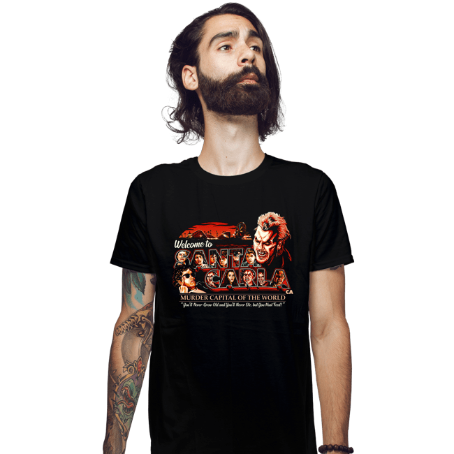 Shirts Fitted Shirts, Mens / Small / Black Welcome To Santa Carla